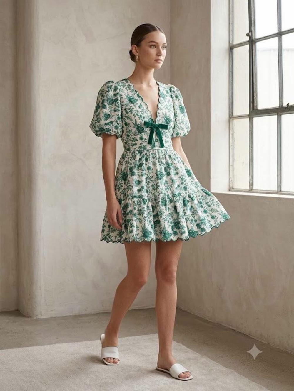 House of Harlow Linen Blend Dress